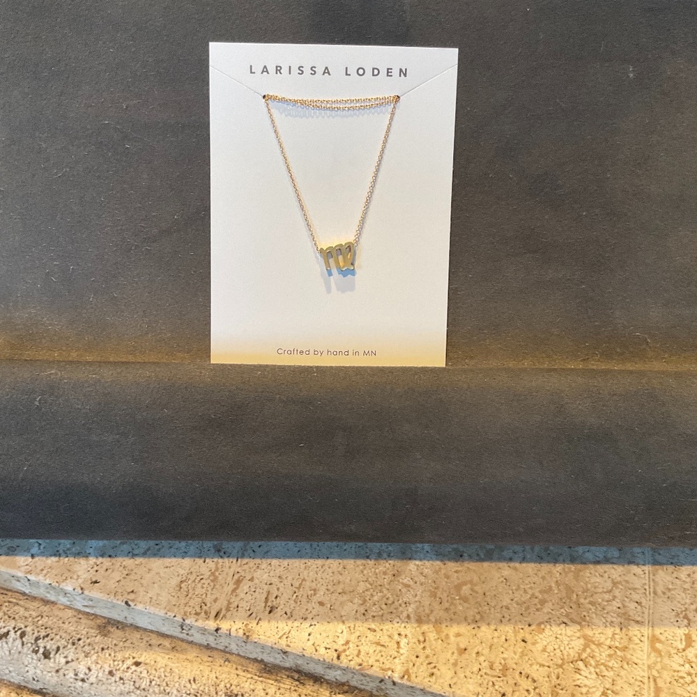 LARISSA LODEN 24 GOLD PLATED NECKLACE VIRGO